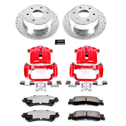 PowerStop Power Stop 03-06 Chevrolet Silverado 1500 Rear Z36 Truck & Tow Brake Kit w/Calipers KC2018A-36
