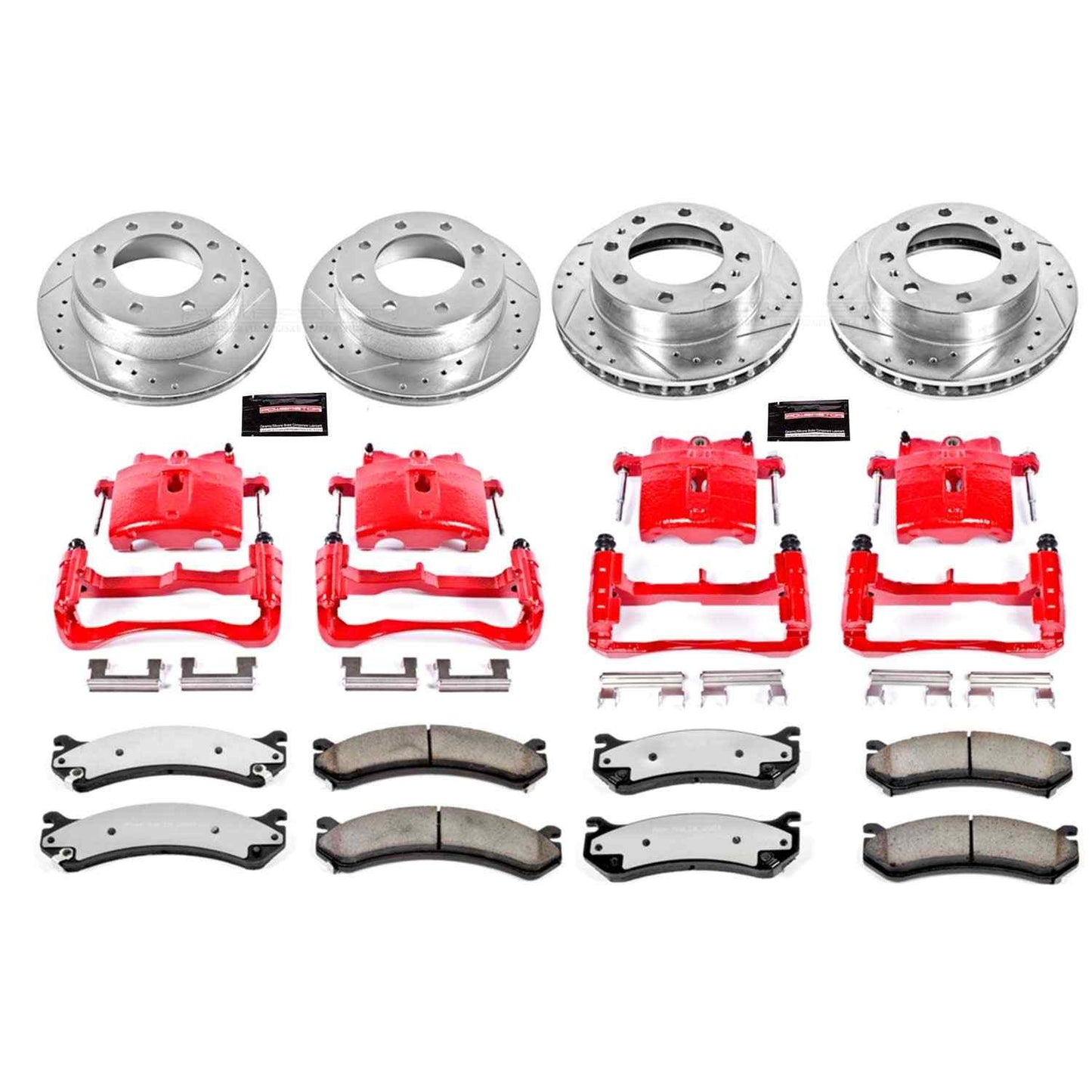 PowerStop Power Stop 01-03 Chevrolet Silverado 1500 HD Z36 Truck and Tow Kit w/ Calipers - Front and Rear KC2023A-36