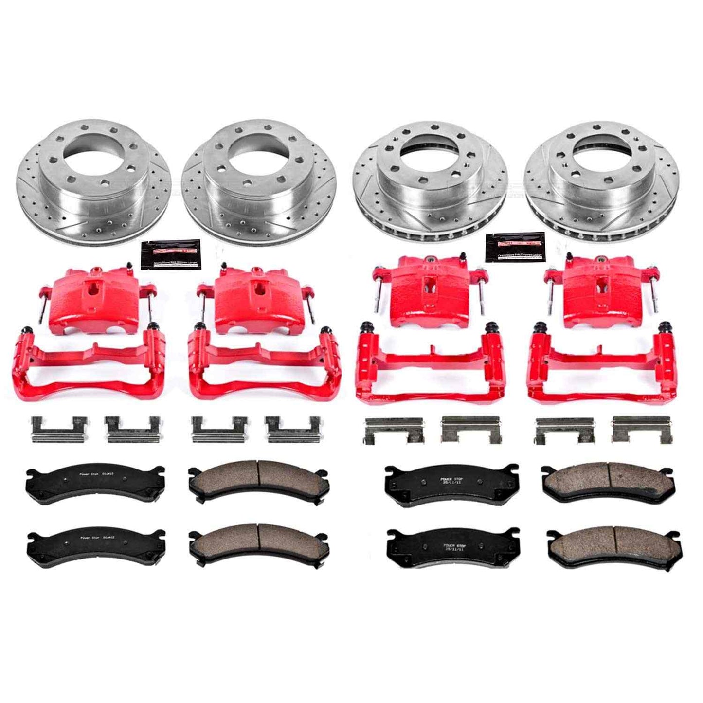 PowerStop Power Stop 02-06 Chevrolet Avalanche 2500 Z23 Evolution Kit w/ Calipers - Front and Rear KC2027