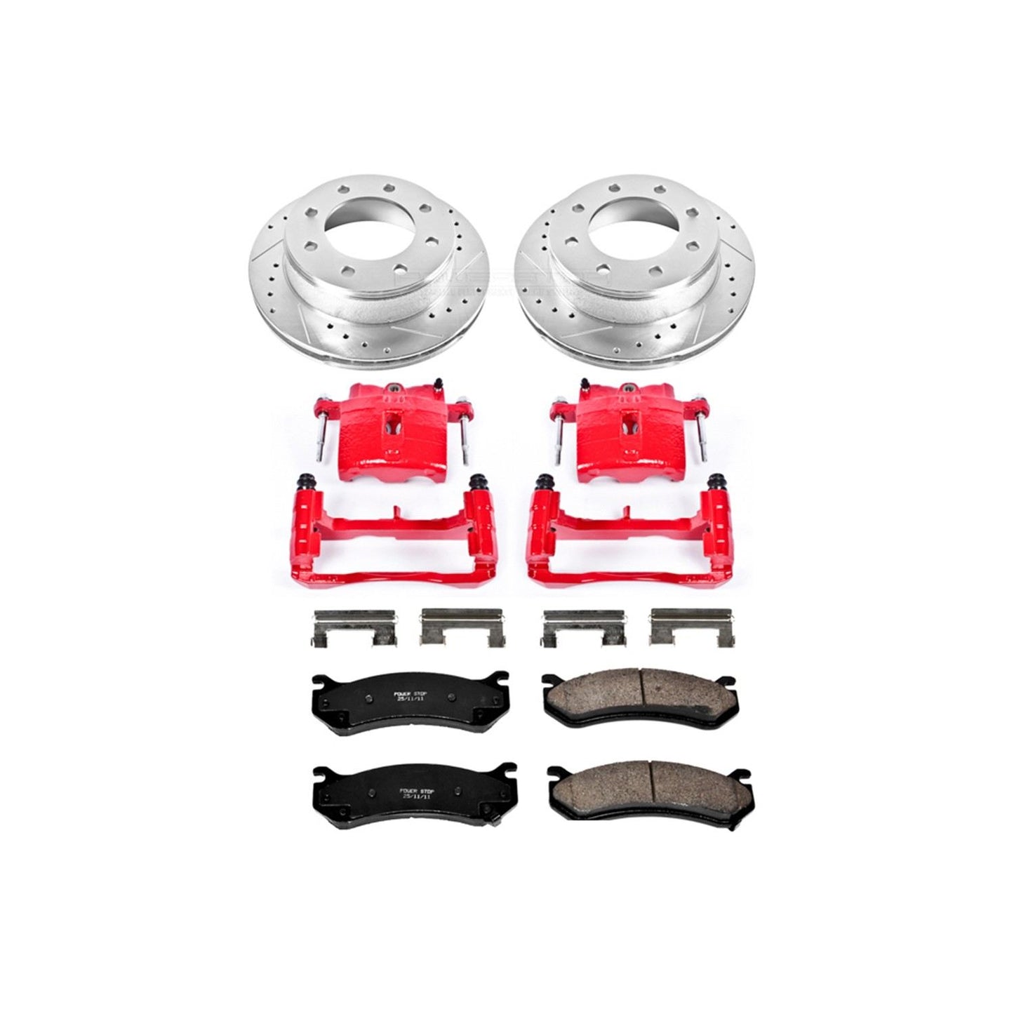 PowerStop Power Stop 01-03 Chevrolet Silverado 1500 HD Z23 Evolution Kit w/ Calipers - Rear KC2036A