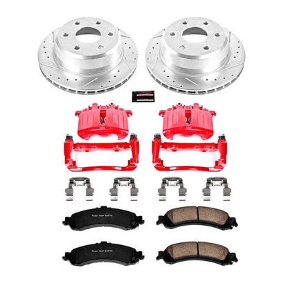 PowerStop Power Stop 02-06 Cadillac Escalade Z23 Evolution Kit w/ Calipers - Rear KC2046