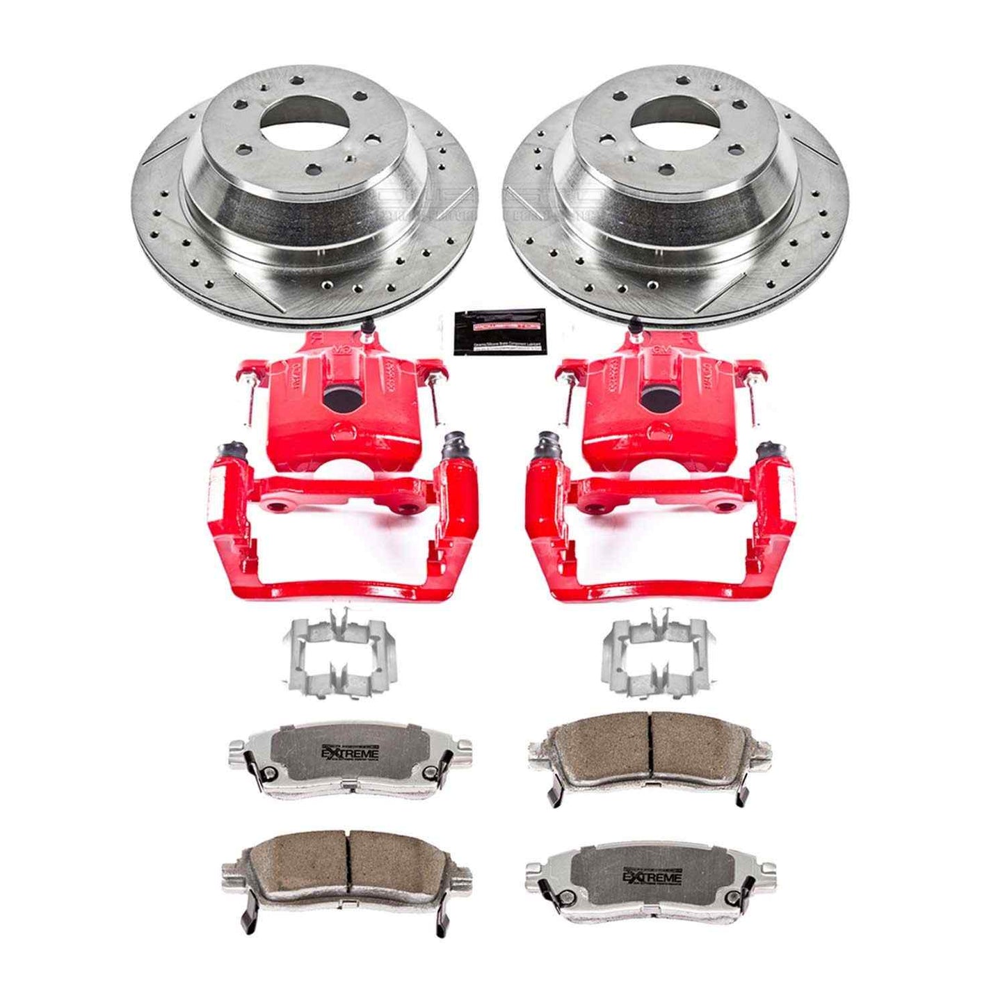 PowerStop Power Stop 04-07 Buick Rainier Rear Z26 Street Warrior Brake Kit w/Calipers KC2050-26