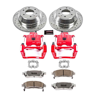 PowerStop Power Stop 04-07 Buick Rainier Rear Z26 Street Warrior Brake Kit w/Calipers KC2050-26