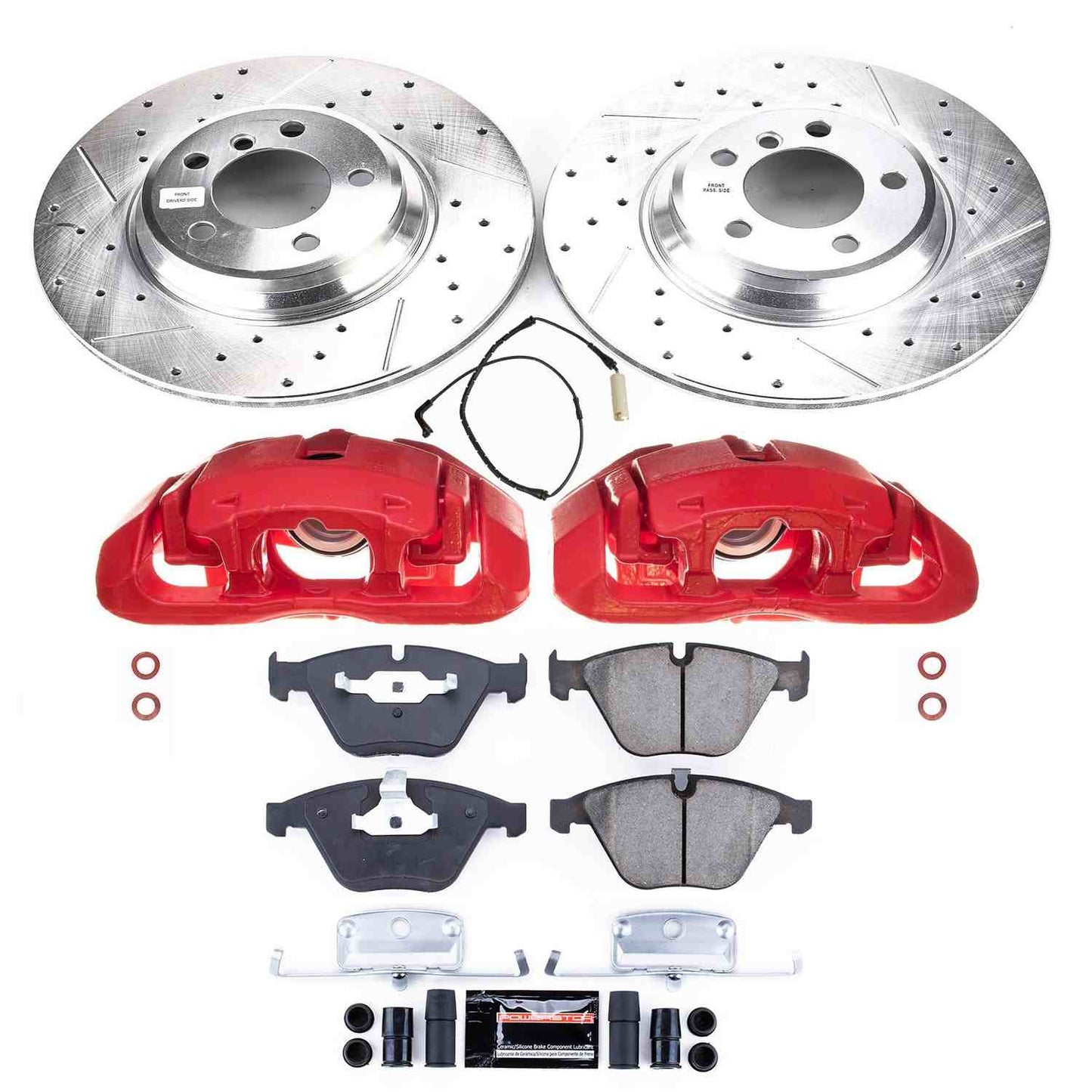 Power Stop 02-05 BMW 745i Front Z23 Evolution Sport Brake Kit w/Calipers KC2054