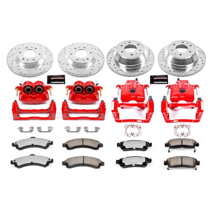 PowerStop Power Stop 04-05 Buick Rainier Z36 Truck and Tow Kit w/ Calipers - Front and Rear KC2058-36