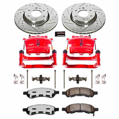 PowerStop Power Stop 06-07 Buick Rainier Front Z36 Truck & Tow Brake Kit w/Calipers KC2059-36