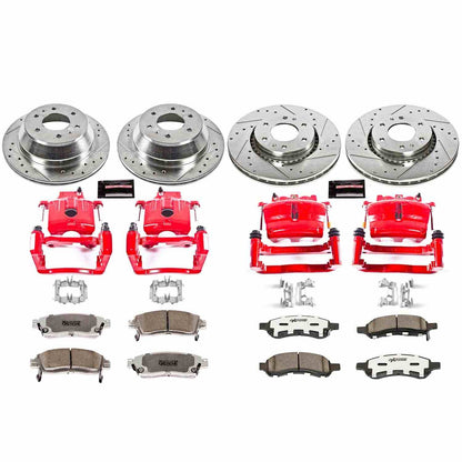 PowerStop Power Stop 06-07 Buick Rainier Z26 Street Kit w/ Calipers - Front and Rear KC2060-26