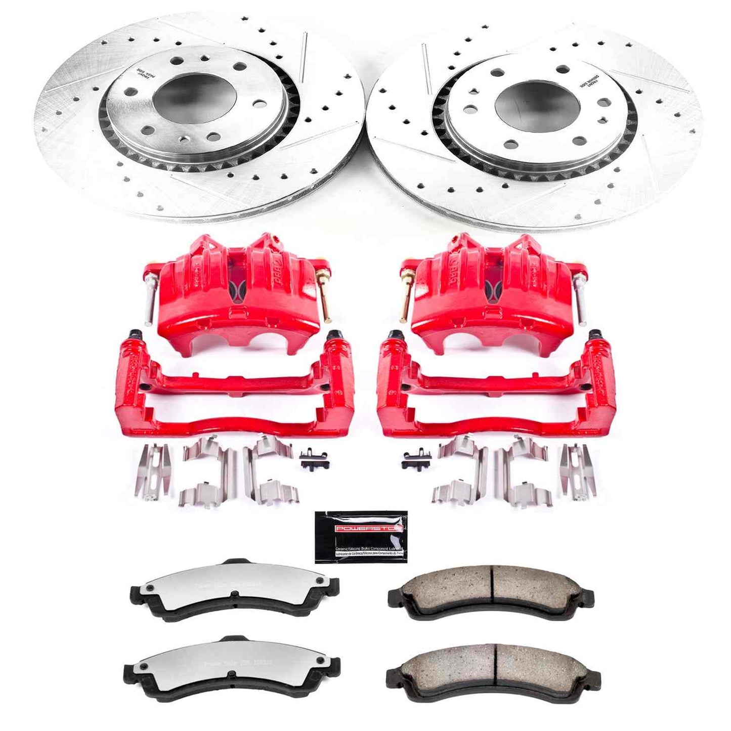 PowerStop Power Stop 2005 Saab 9-7x Front Z36 Truck & Tow Brake Kit w/Calipers KC2061A-36