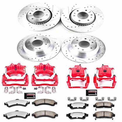 PowerStop Power Stop 2005 Saab 9-7x Z36 Truck and Tow Kit w/ Calipers - Front and Rear KC2062A-36