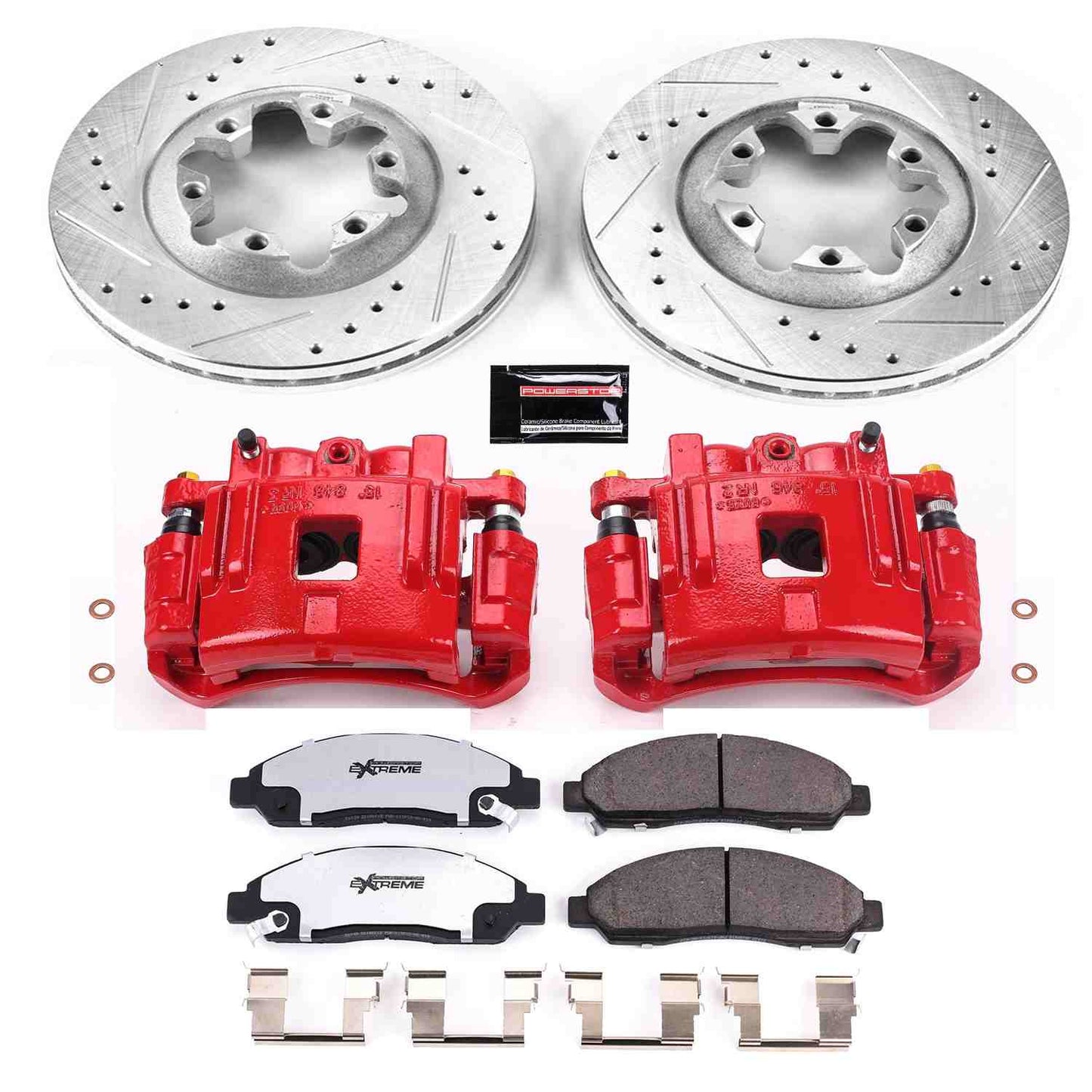 PowerStop Power Stop 04-08 Chevrolet Colorado Front Z36 Truck & Tow Brake Kit w/Calipers KC2066-36