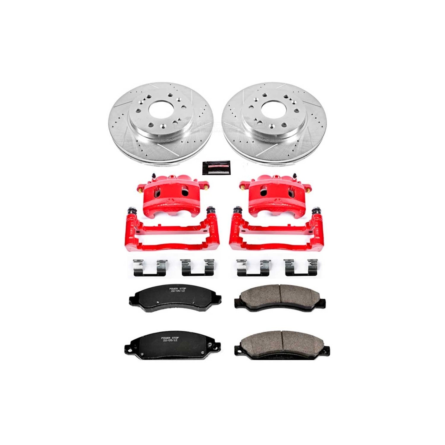 PowerStop Power Stop 07-08 Cadillac Escalade Z23 Evolution Kit w/ Calipers - Front KC2067