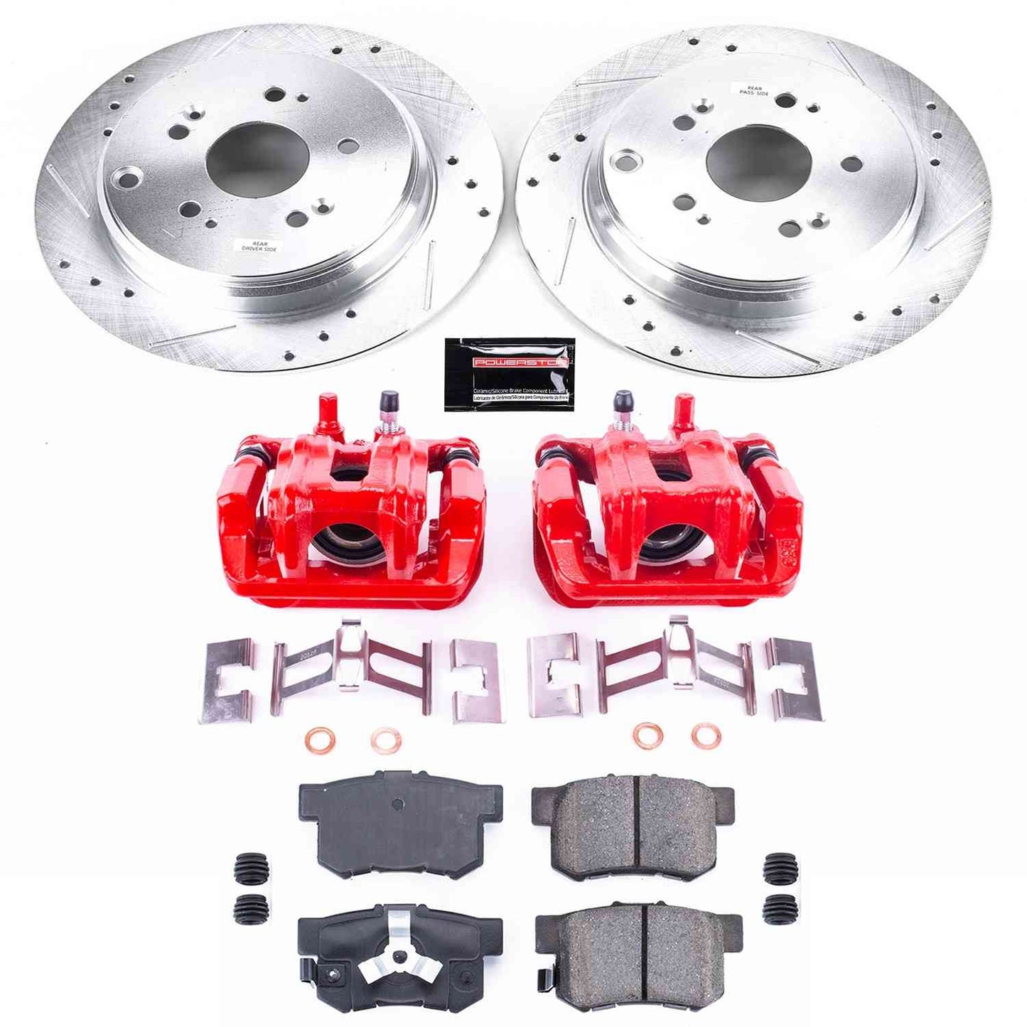 PowerStop Power Stop 07-11 Honda CR-V Z23 Evolution Kit w/ Calipers - Rear KC206B
