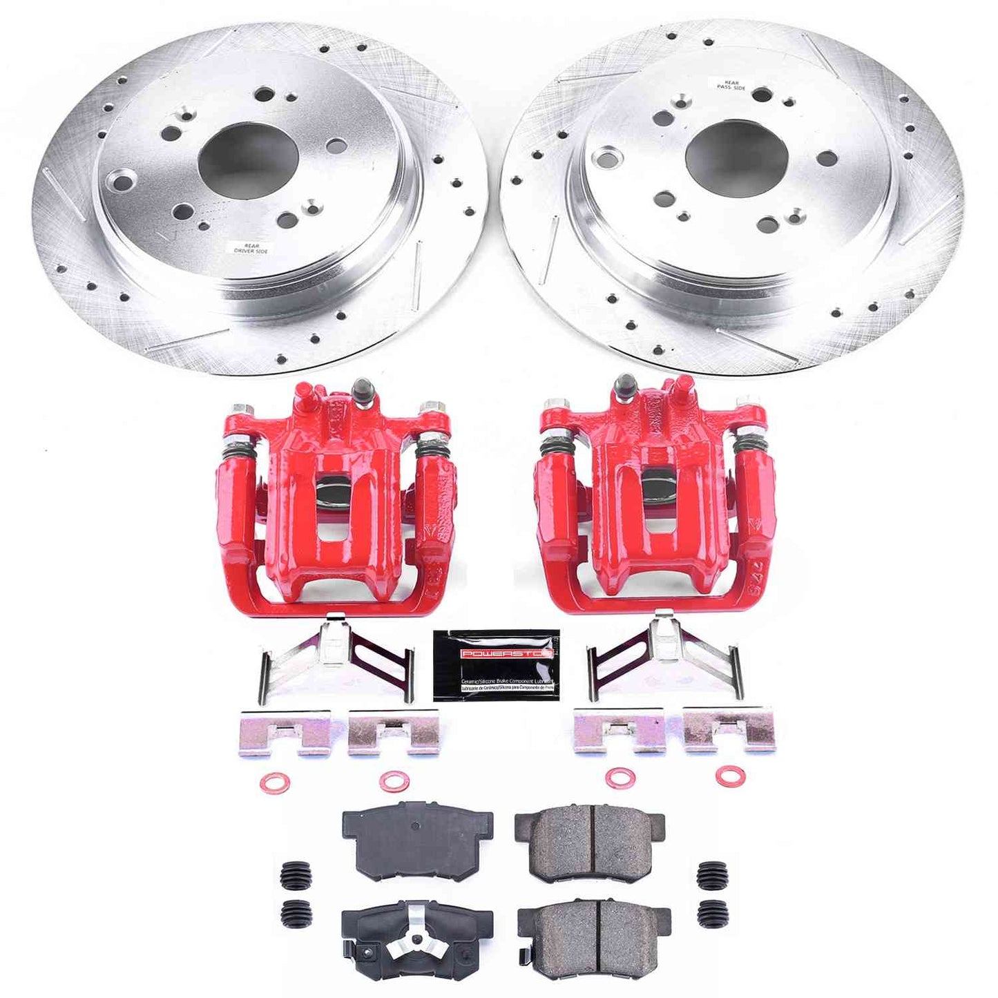 PowerStop Power Stop 10-18 Acura RDX Z23 Evolution Kit w/ Calipers - Rear KC206