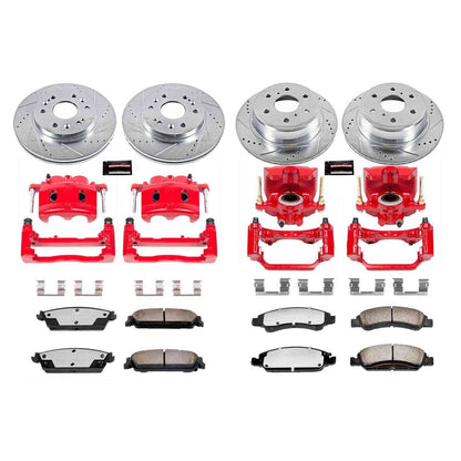 PowerStop Power Stop 08-14 Cadillac Escalade Z36 Truck and Tow Kit w/ Calipers - Front and Rear KC2070-36