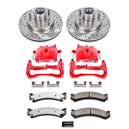PowerStop Power Stop 02-04 Chevrolet Avalanche 2500 Front Z36 Truck & Tow Brake Kit w/Calipers KC2071-36