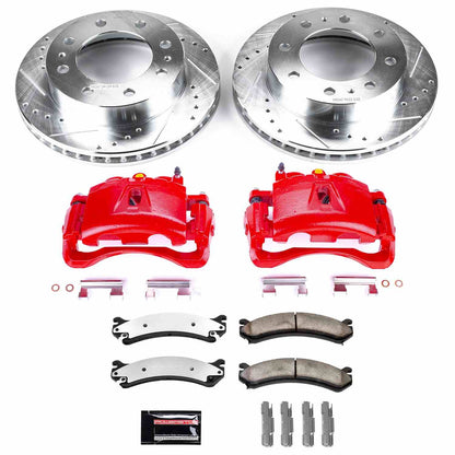 PowerStop Power Stop 03-19 Chevrolet Express 3500 Front Z36 Truck & Tow Brake Kit w/Calipers KC2071A-36