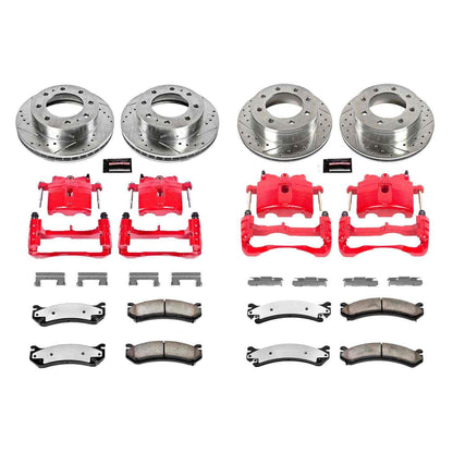 PowerStop Power Stop 02-04 Chevrolet Avalanche 2500 Z36 Truck and Tow Kit w/ Calipers - Front and Rear KC2073-36
