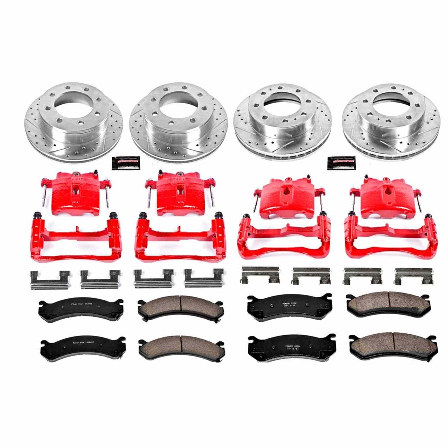 PowerStop Power Stop 02-04 Chevrolet Avalanche 2500 Z23 Evolution Kit w/ Calipers - Front and Rear KC2073