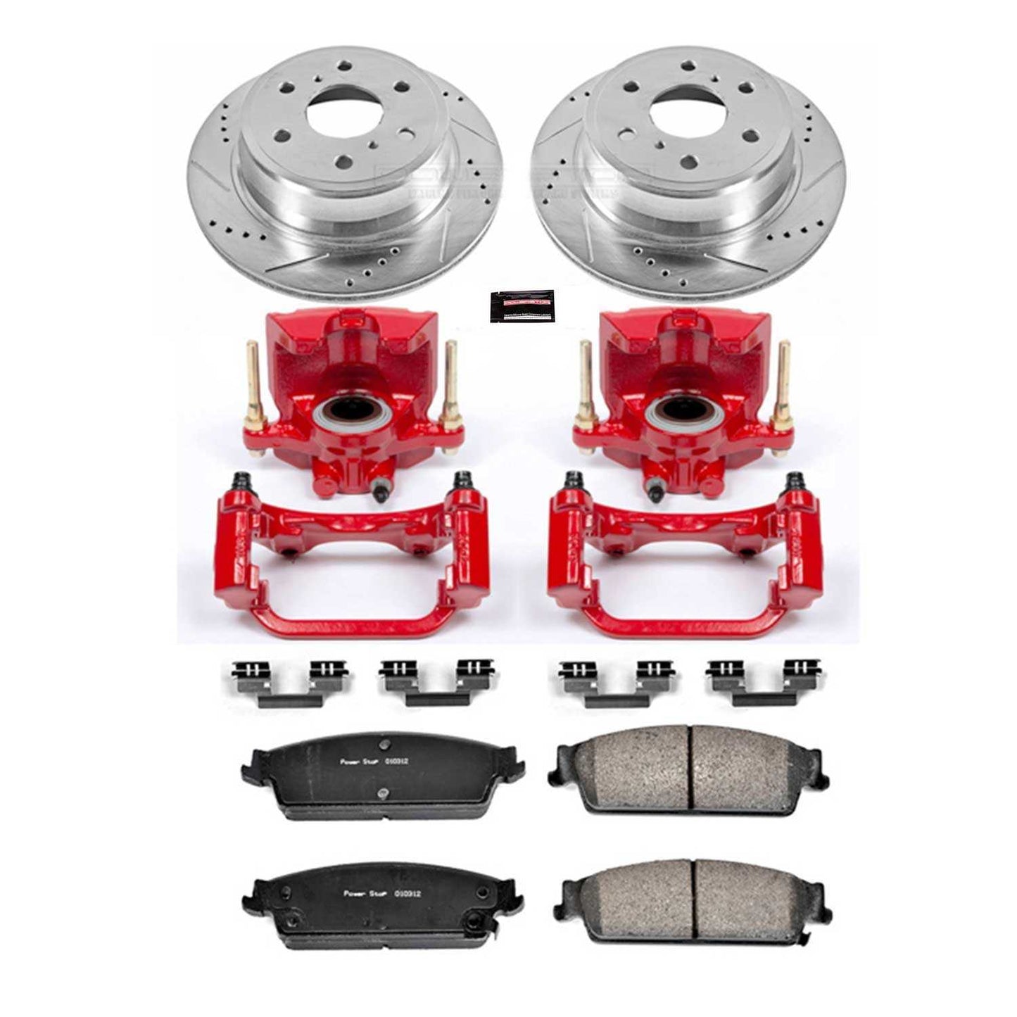 PowerStop Power Stop 07-14 Cadillac Escalade Z23 Evolution Kit w/ Calipers - Rear KC2083