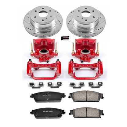 PowerStop Power Stop 07-14 Cadillac Escalade Z23 Evolution Kit w/ Calipers - Rear KC2083