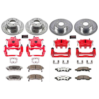 PowerStop Power Stop 06-07 Buick Rainier Z26 Street Kit w/ Calipers - Front and Rear KC2085B-26