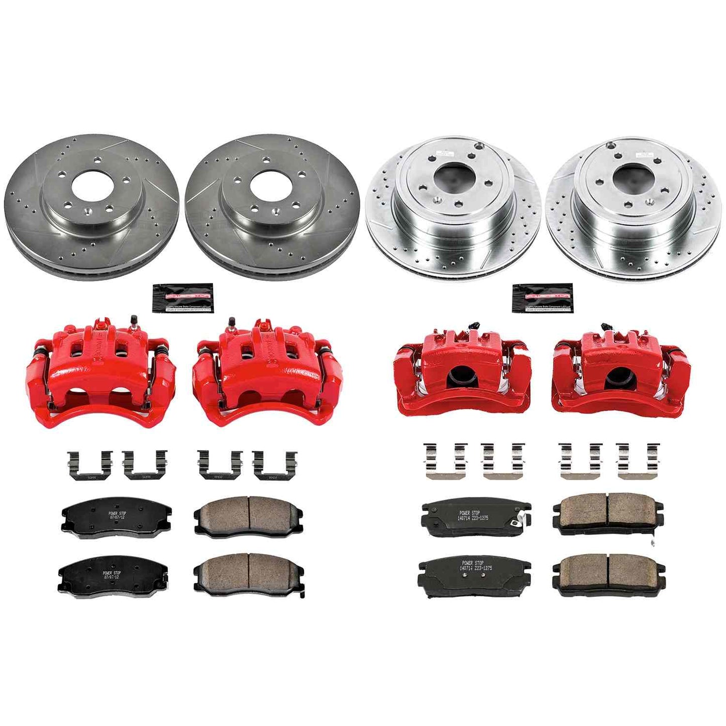 PowerStop Power Stop 12-15 Chevrolet Captiva Sport Z23 Evolution Kit w/ Calipers - Front and Rear KC2091