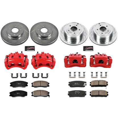 PowerStop Power Stop 12-15 Chevrolet Captiva Sport Z23 Evolution Kit w/ Calipers - Front and Rear KC2091