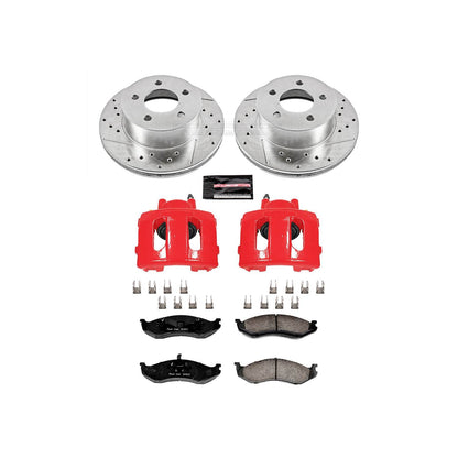 PowerStop Power Stop 90-99 Jeep Cherokee Z23 Evolution Kit w/ Calipers - Front KC2119