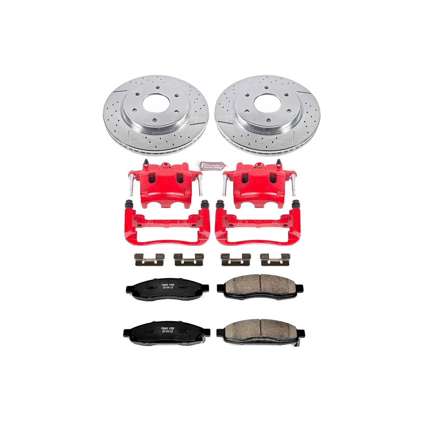 PowerStop Power Stop 05-07 Infiniti QX56 Z23 Evolution Kit w/ Calipers - Front KC211