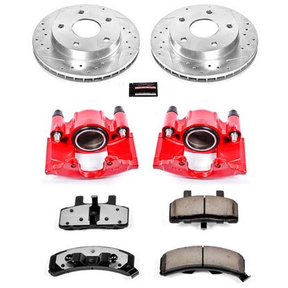 PowerStop Power Stop 94-99 Dodge Ram 1500 Front Z36 Truck & Tow Brake Kit w/Calipers KC2126-36