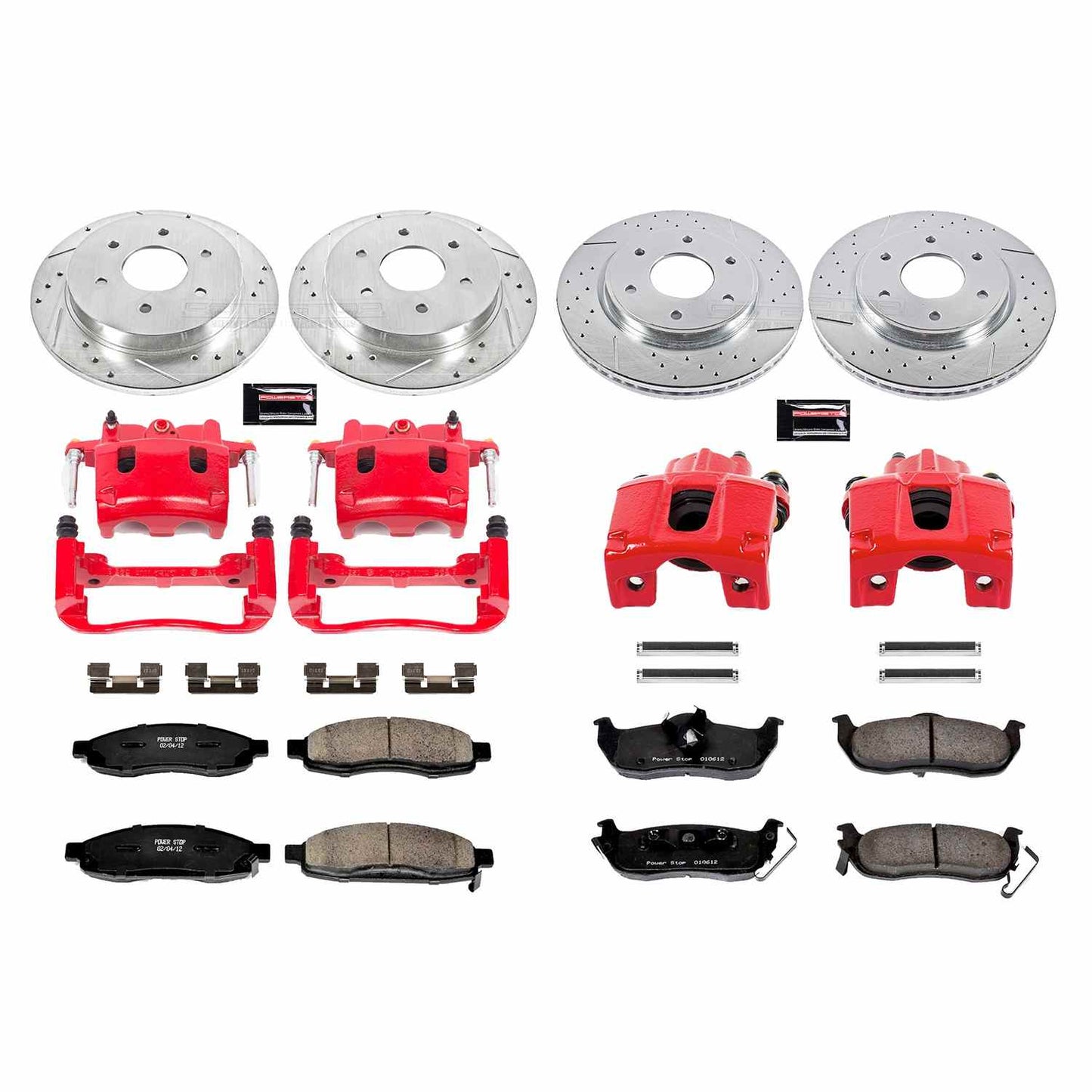 PowerStop Power Stop 05-07 Infiniti QX56 Z23 Evolution Kit w/ Calipers - Front and Rear KC212