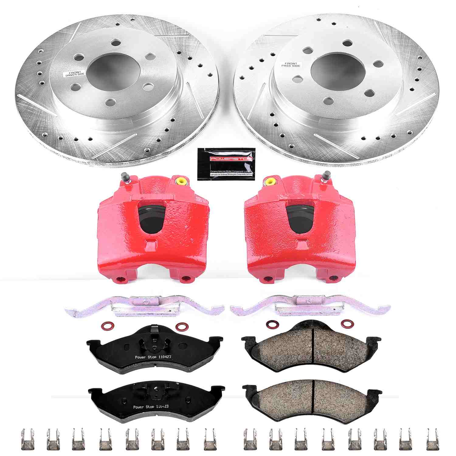 PowerStop Power Stop 00-02 Dodge Dakota Z23 Evolution Kit w/ Calipers - Front KC2139
