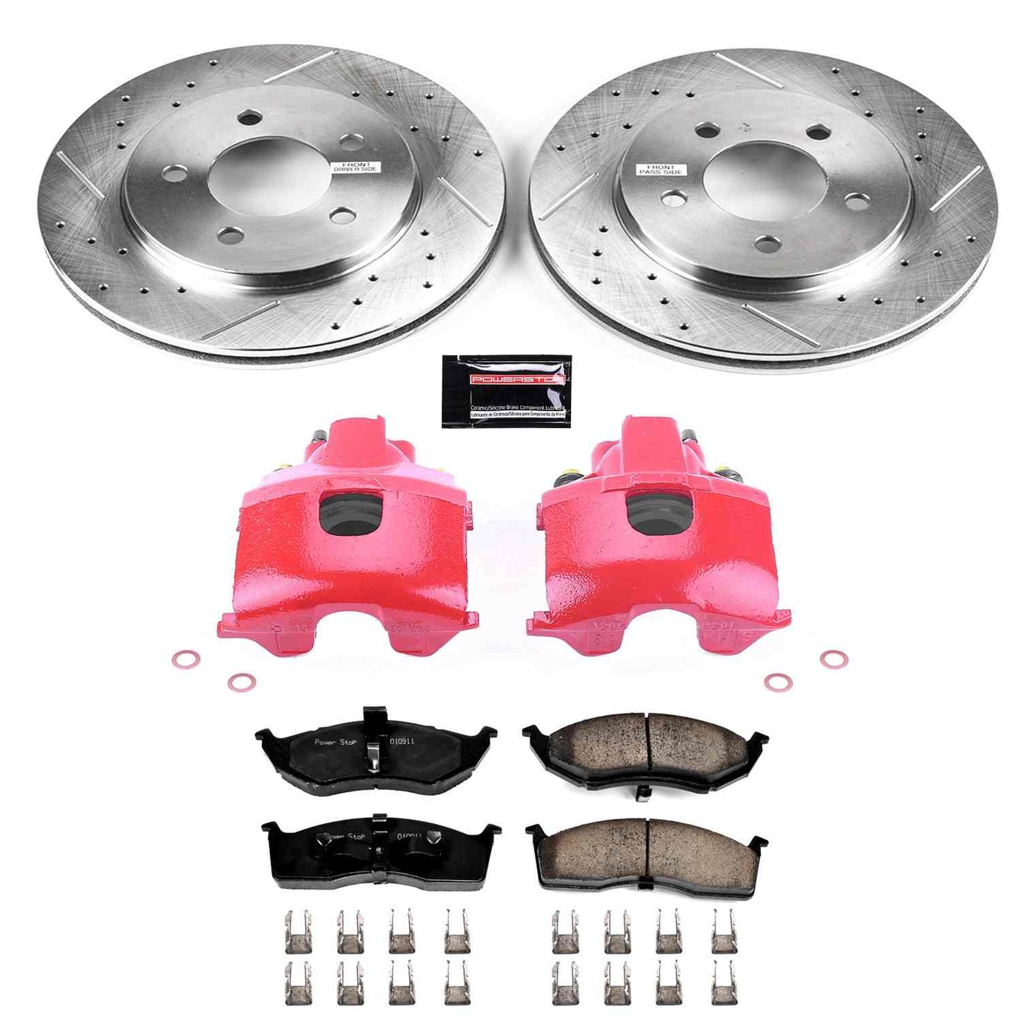 PowerStop Power Stop 2000 Chrysler Grand Voyager Z23 Evolution Kit w/ Calipers - Front KC2140