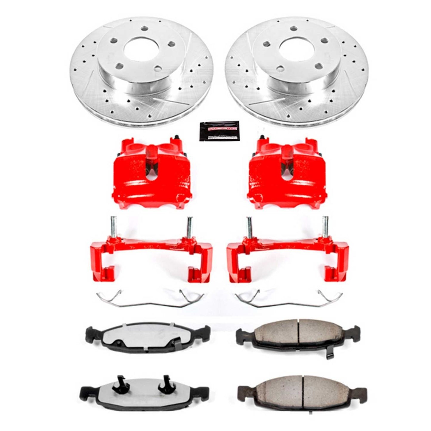 PowerStop Power Stop 99-02 Jeep Grand Cherokee Front Z36 Truck & Tow Brake Kit w/Calipers KC2147-36