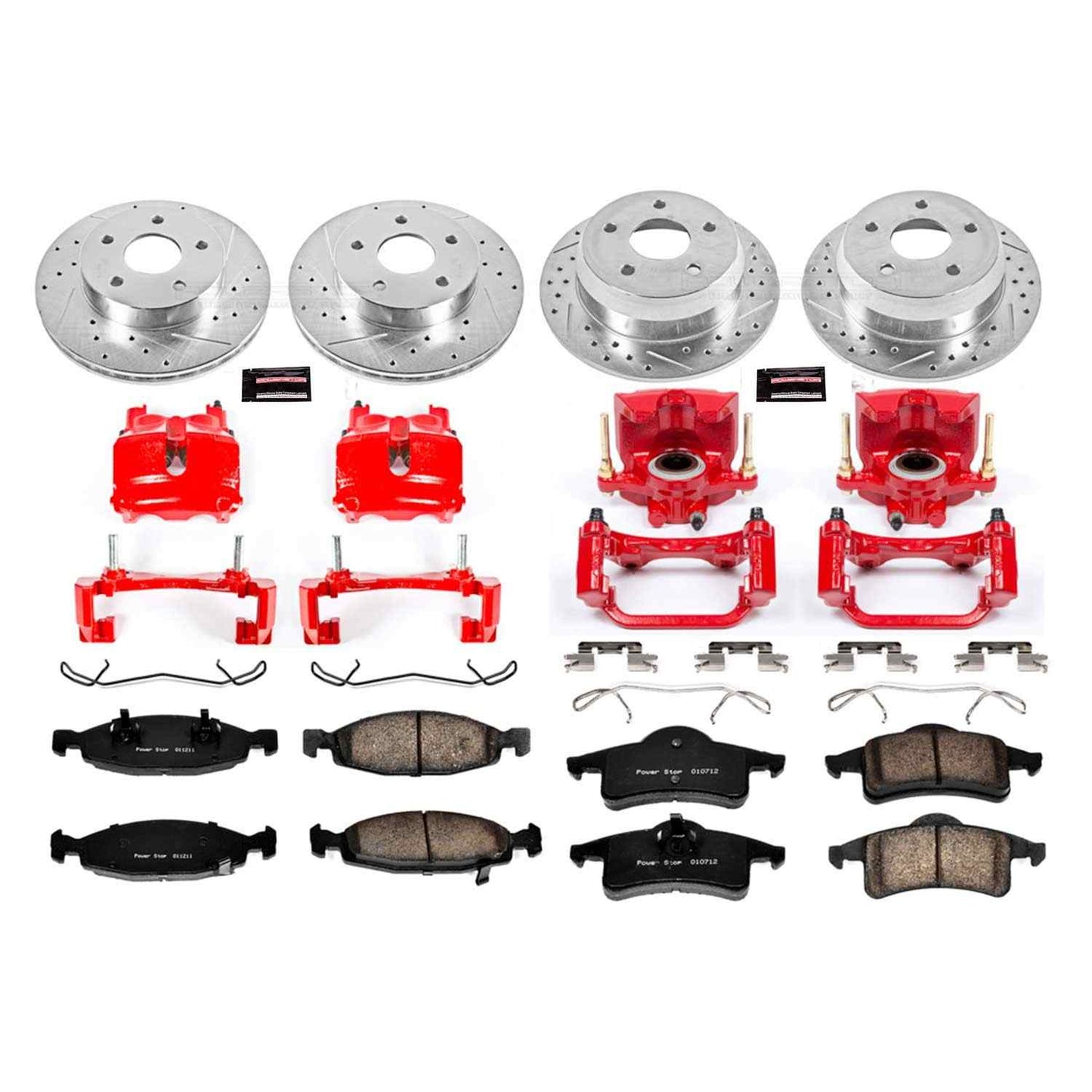 PowerStop Power Stop 99-02 Jeep Grand Cherokee Z23 Evolution Kit w/ Calipers - Front and Rear KC2148