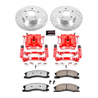 PowerStop Power Stop 99-04 Jeep Grand Cherokee Front Z36 Truck & Tow Brake Kit w/Calipers KC2149-36