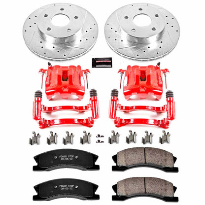PowerStop Power Stop 99-04 Jeep Grand Cherokee Z23 Evolution Kit w/ Calipers - Front KC2149