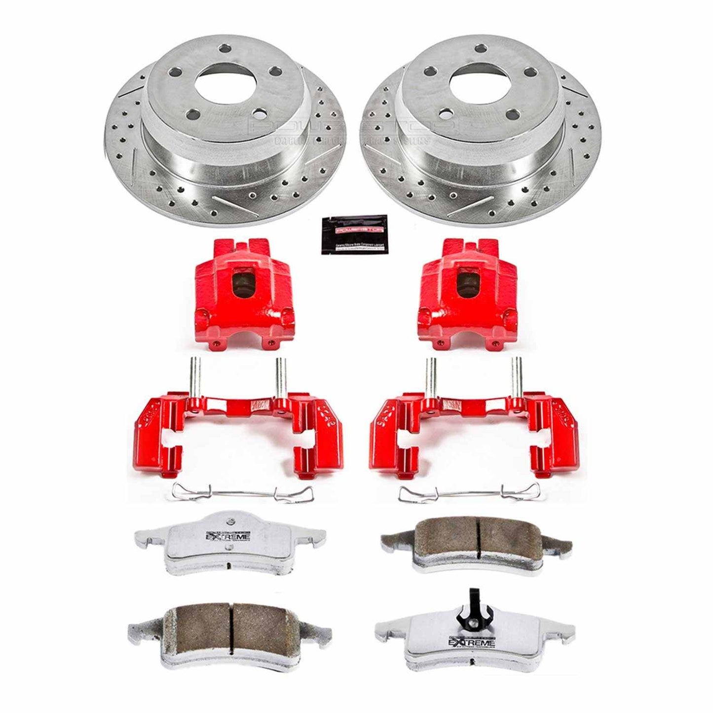 PowerStop Power Stop 99-04 Jeep Grand Cherokee Rear Z26 Street Warrior Brake Kit w/Calipers KC2151-26