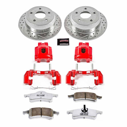 PowerStop Power Stop 99-04 Jeep Grand Cherokee Rear Z26 Street Warrior Brake Kit w/Calipers KC2151-26
