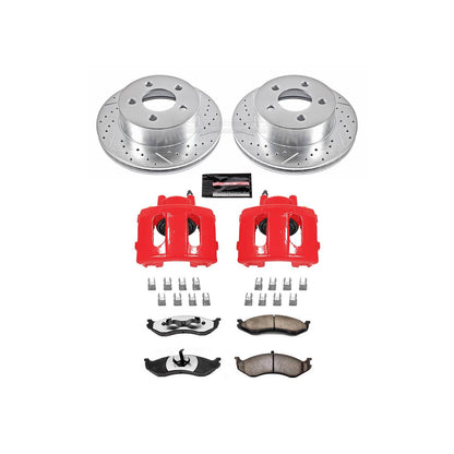 PowerStop Power Stop 99-01 Jeep Cherokee Front Z36 Truck & Tow Brake Kit w/Calipers KC2152-36