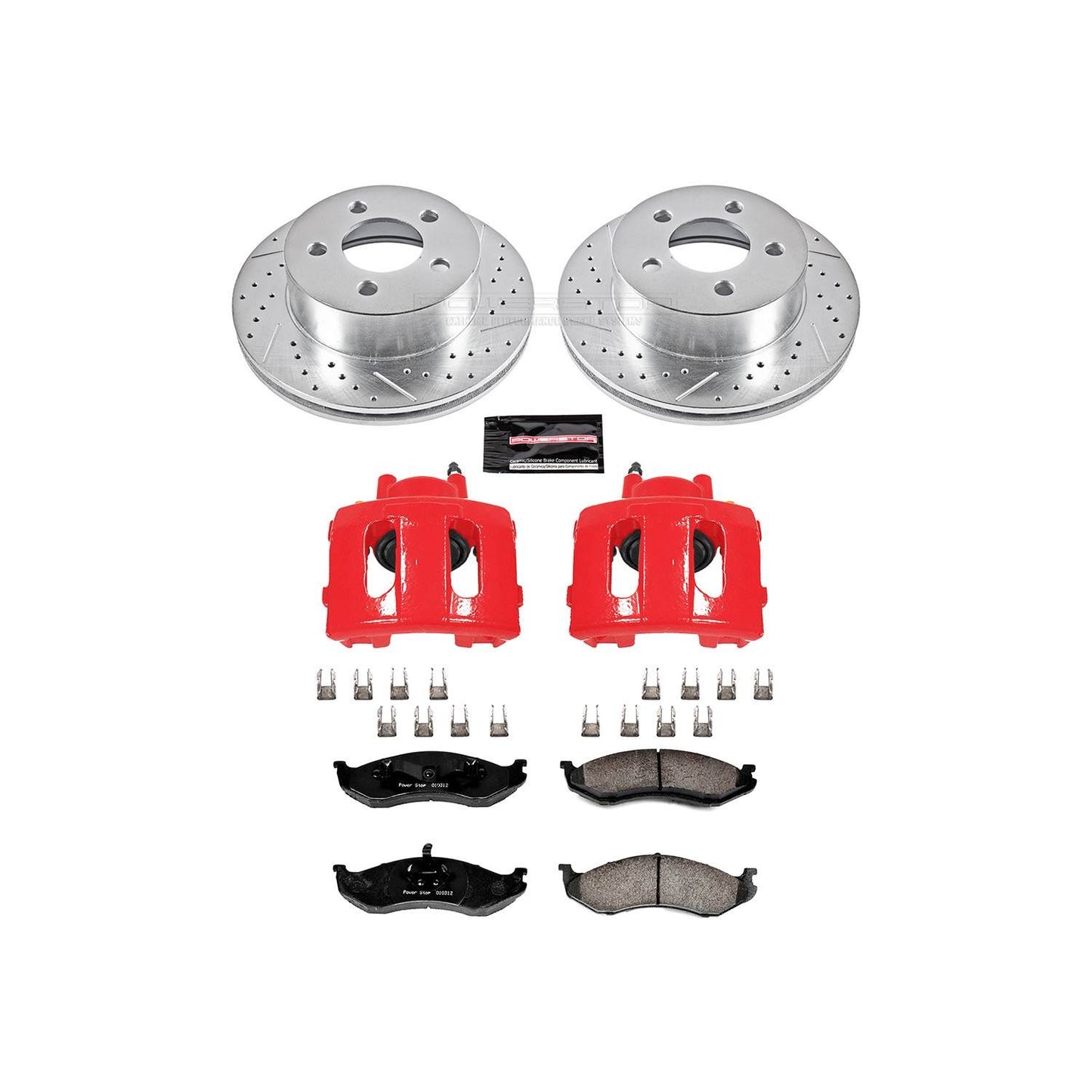 PowerStop Power Stop 99-01 Jeep Cherokee Z23 Evolution Kit w/ Calipers - Front KC2152