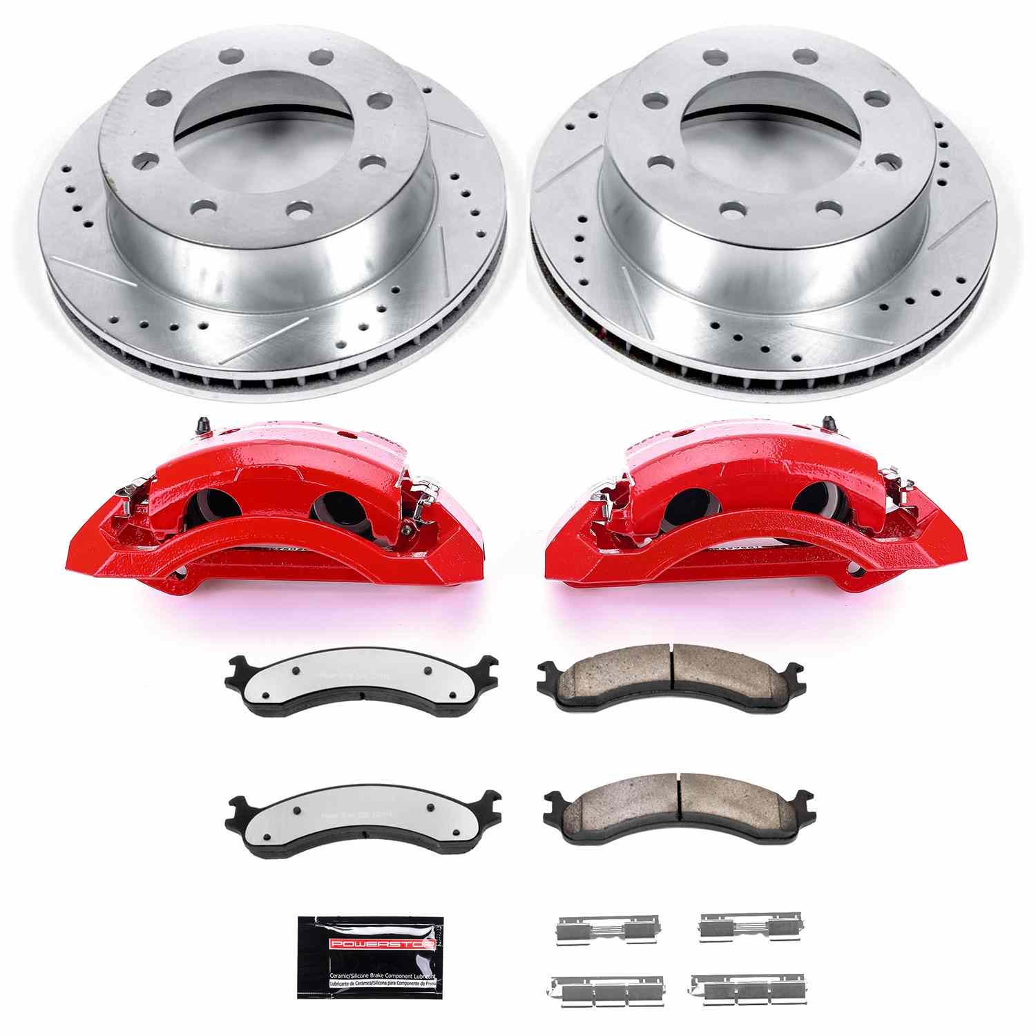 PowerStop Power Stop 00-02 Dodge Ram 2500 Front Z36 Truck & Tow Brake Kit w/Calipers KC2156-36