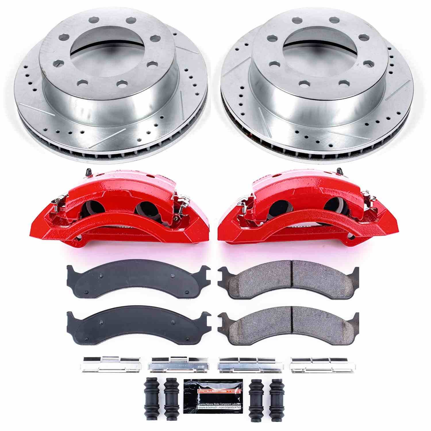PowerStop Power Stop 00-02 Dodge Ram 2500 Z23 Evolution Kit w/ Calipers - Front KC2156