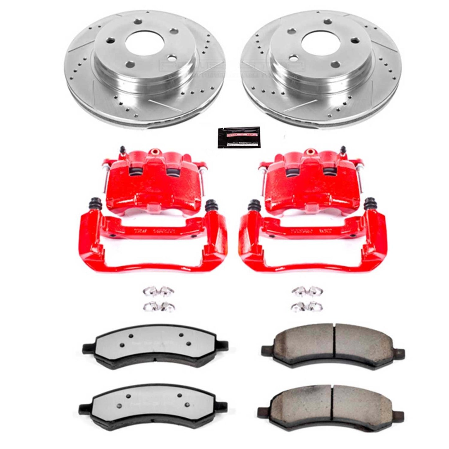 PowerStop Power Stop 06-08 Dodge Ram 1500 Front Z36 Truck & Tow Brake Kit w/Calipers KC2163-36