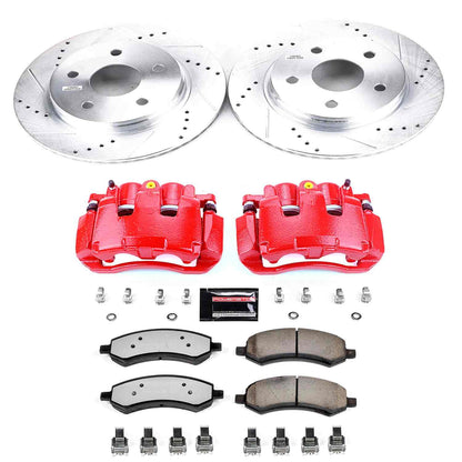 PowerStop Power Stop 07-09 Chrysler Aspen Front Z36 Truck & Tow Brake Kit w/Calipers KC2163A-36