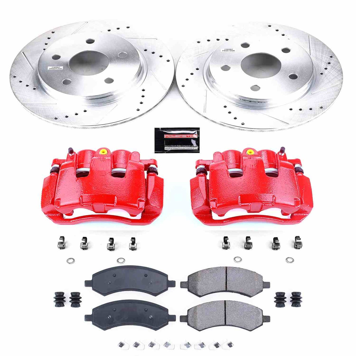 PowerStop Power Stop 07-09 Chrysler Aspen Z23 Evolution Kit w/ Calipers - Front KC2163A