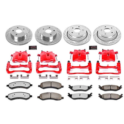 PowerStop Power Stop 06-08 Dodge Ram 1500 Z36 Truck and Tow Kit w/ Calipers - Front and Rear KC2164-36