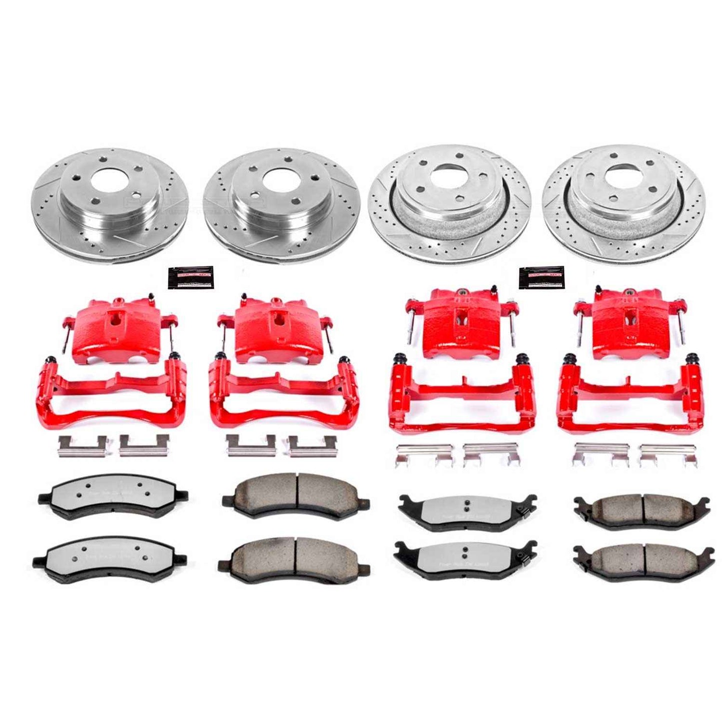 PowerStop Power Stop 06-08 Dodge Ram 1500 Z36 Truck and Tow Kit w/ Calipers - Front and Rear KC2164-36