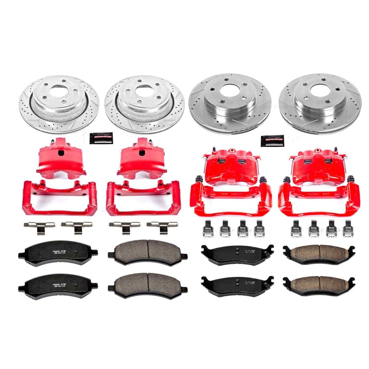 PowerStop Power Stop 06-08 Dodge Ram 1500 Z23 Evolution Kit w/ Calipers - Front and Rear KC2164