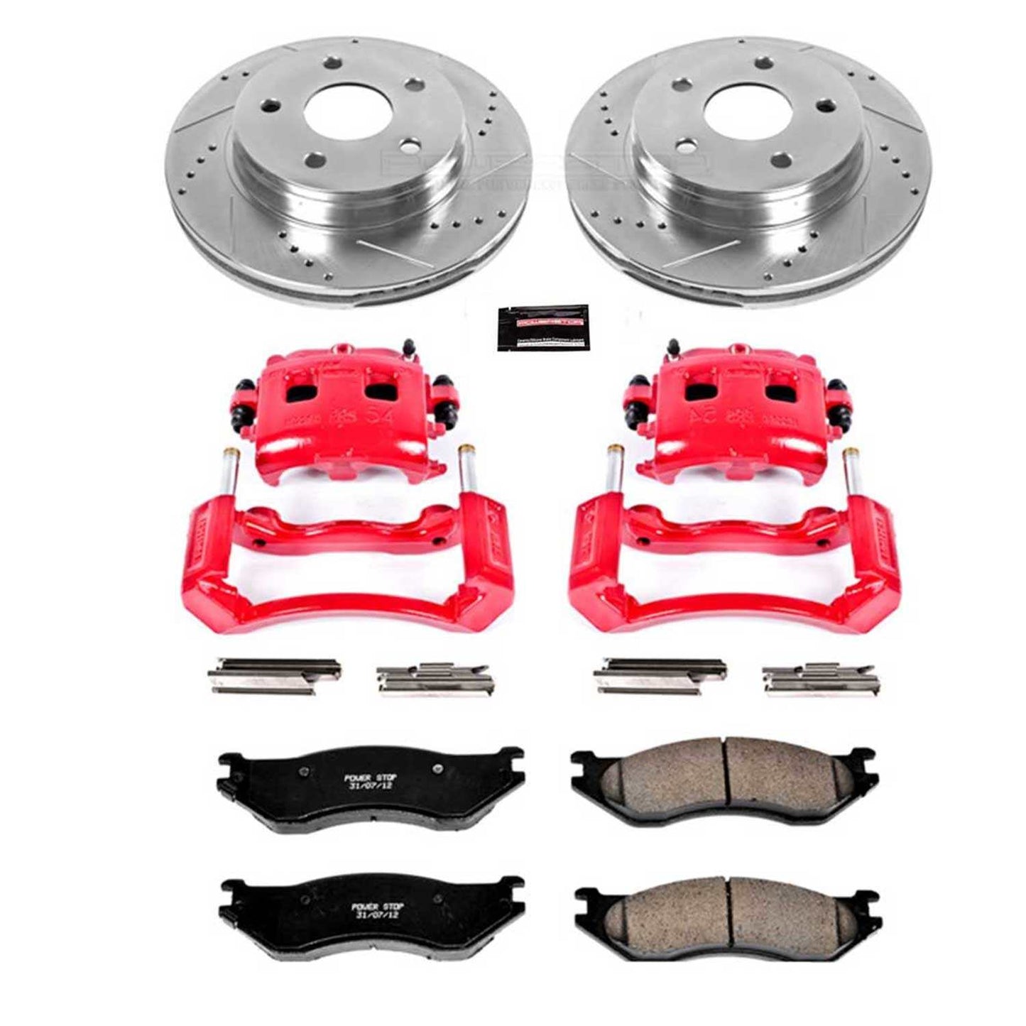 PowerStop Power Stop 2002 Dodge Ram 1500 Z23 Evolution Kit w/ Calipers - Front KC2165